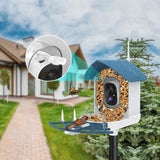 Bird Feeder with Camera,AI Identify Birds Species,Smart Birds Camera with Solar Powered,Auto Record 1080P Birds Video in Backyard,Instant Notifications,Ideal Gifts for Family and Bird Lovers,Navy Blue Fazoxo