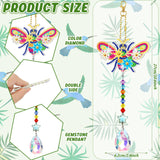 Kigley 6 Pcs Diamond Painting Suncatcher 3D Diamond Painting Wind Chime DIY Crystal Wind Chimes Art Suncatchers for Adults Kids Home Garden Window DIY Craft Kigley