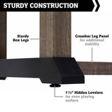 Hall of Games 4' Charleston Drop Pocket Table with Pool Ball and Cue Stick Set Hall of Games