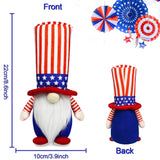 4th of July Patriotic Gnome Decorations, 2 PCS Handmade Mr & Mrs USA Swedish Tomte Gnomes Plush Table Ornaments Gift for Independence Day Memorial Day Presidents Day Veterans Day Armed Forces Day HALOGATE