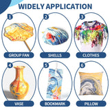 Ci Vetch Water Marbling Paint Kit for Kids, Arts & Crafts, Non-Toxic, Age 3-12, Includes 6 Colors, 10 Sheets, Tools, 12 Shells, 2 Display Boxes Ci Vetch