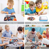 LELEMON Puzzles for Kids Ages 4-6, Space Puzzle 60 Piece Puzzles for Kids in a Metal Box, Educational Kids Puzzles Jigsaw Puzzles Childrens Puzzle Games Puzzle Toys for Girls and Boys LELEMON