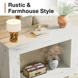 Tribesigns Farmhouse Console Table, 47 Inches Entryway Console Table with Storage, Industrial Hallway Accent Table for Living Room, Entrance Tribesigns