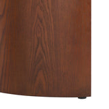 SAFAVIEH Home Collection Osai Walnut Brown Oval Top Coffee Table (Fully Assembled)