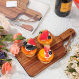 Geetery 12 Sets Acacia Wood Cutting Board with Knife Kitchen Chopping Boards with Handle Engraving Serving Board Charcuterie Boards with Gift Boxes, Cards for Wedding Mother's Day Housewarming Gift Geetery