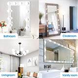 Vanity Light Bulbs, 6W LED Globe Light Bulbs (60W Equivalent), Daylight 5000K Round Light Bulbs for Vanity Makeup Mirror, G25 Bathroom Light Bulbs, 85-265V CRI85+, Non-dimmable, E26 Base 500LM, 4 Pack EvaStary