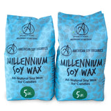 American Soy Organics Millennium Wax - 10 lb Bag of Natural Soy Wax for Candle Making American Soy Organics