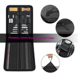 HIFORNY 58 PCS Drawing Kit Sketching Pencil Set,Sketch Pencils Art Supplies with 3-Color Sketchbook,Graphite,Charcoal,Blending Tools,Drawing Pencils for Adults Artists HIFORNY