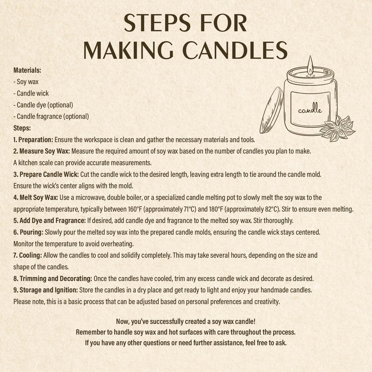 Soy Wax, Waxcanpy Natural Candle Wax, Organic Soy Wax for Candle Making from Farm, No Additives, Harmless and Pure (5lb) Waxcanpy