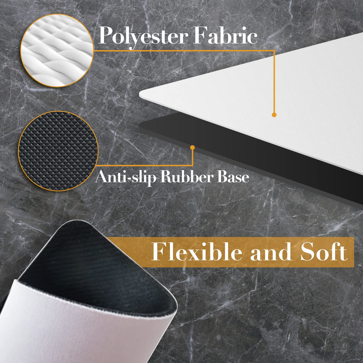 A-SUB Sublimation Mouse Pad Blank Rectangular Blanks 3mm Thick for Transfer Heat Press Printing Crafts 9.4x7.9x0.12 Inches White 11pcs A-SUB