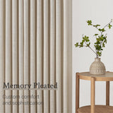 Topfinel Pinch Pleated Curtains 90 Inches Long 2 Panels Set,Oatmeal Semi Sheer Blend Fabric Farmhouse Cozy Rustic Western Home Decor Curtain Drapes for Living Room Bedroom,40x90 inch Length,Apricot Topfinel