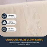 FUARTIO 10 Pieces Outdoor Patio Furniture Set with Fire Pit Table, Wicker Patio Sectional Set Conversation Wicker Swivel Chairs with Small Side Table FUARTIO