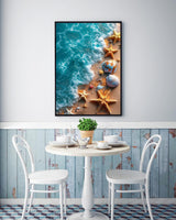 KINPLUB Beach Diamond Painting Kits for Adults, 5D Seashell Starfish Diamond Art Kits for Beginners, DIY Full Round Drill Paint by Diamonds, Home Wall Decor 12 x 16 Inch KINPLUB