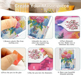 Diamond Art Kits for Adults - 3 Pack Flowers Diamond Painting Kits for Adults, 5D Round Full Drill Vase Gem Art Paint by Diamonds Pictures DIY Crafts Kits 12x16inch Axquilon