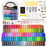 Shuttle Art 112 Colors Polymer Clay Kit with 20 Clay Tools, 16 Kinds of Accessories, Non-Toxic, Non-Sticky, Ideal DIY Art Craft Gift for Kids Adults Shuttle Art