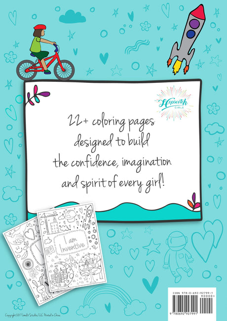 Hopscotch Girls I Am Confident Brave & Beautiful, Inspirational Coloring Books for Kids Ages 4-8 & Up - Kids Coloring Book for Girls 8-12, Empowering Girls Books to Boost Confidence. Kids Color Book Hopscotch Girls
