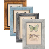 XUANLUO 5x7 Picture Frames Set of 4 Rustic Retro Photo Frame with Tempered Glass Wall Mount and Tabletop Display Family Friends Wedding Gift XUANLUO