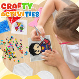 FUNZBO 23000+ 5mm Fuse Beads Kit - 23 Colors Refill Set with 3 Pegboards and 6 Patterns, Beads Crafts for Kids, Arts and Crafts Project, Toys Gifts for Girls and Boys Aged 5+ Years Old Gifts FUNZBO