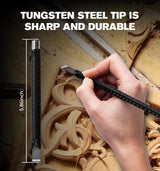 BLIET Wood Carving Set,Wood Carving Kit,Wood Carving Tools with 8 Wood Chisels with Storage Bag,Sharp Tungsten Steel Blades,Wood Chisel Sets for Professionals and Beginners Beartvanvliet