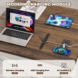 BROTTAR Lift Top Coffee Table with Storage, Square Coffee Table for Living Room with Wireless Charging, Farmhouse Coffee Table with Large Hidden Storage, White, 31.5" BROTTAR