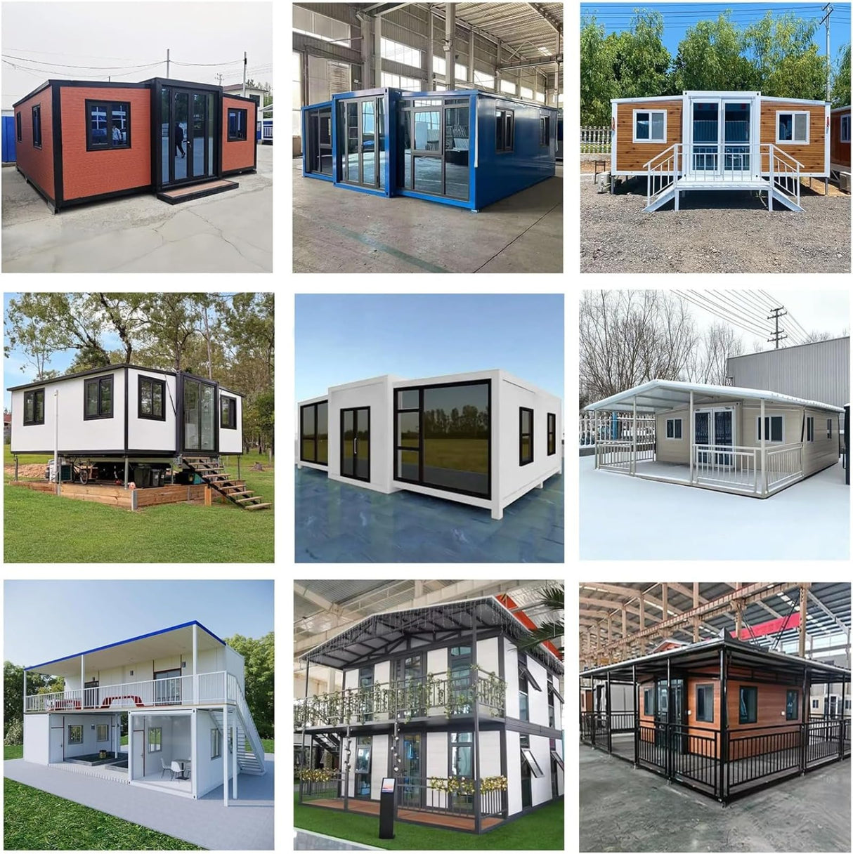 Tiny Homes for Sale Prefab, Expandable Container House Modular Home for Adults to Live in, Foldable Home Tiny House with 2-3 Bedrooms and Full Equiped Bathroom Generic