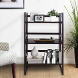 Casual Home 3-Shelf Folding Student Bookcase (20.75" Wide)-Espresso Casual Home