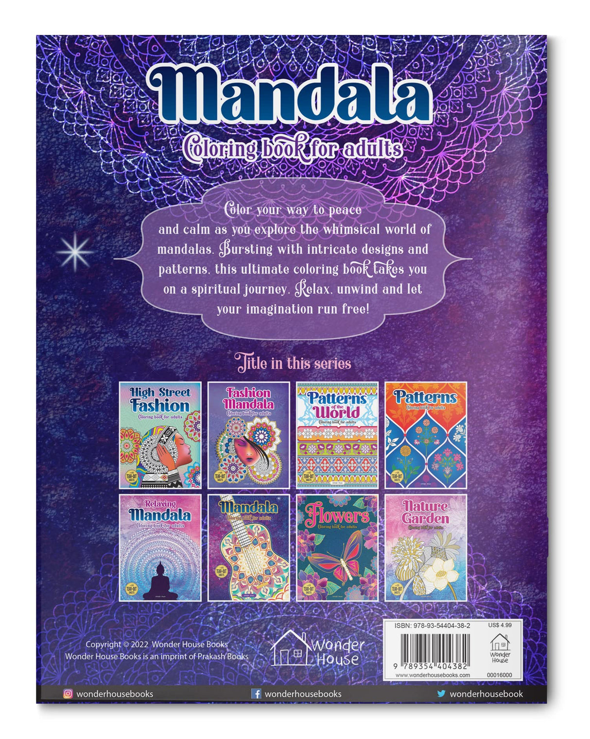 Mandala: Coloring Book For Adults WoodArtSupply