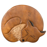 Sea Island Imports, Inc. Fox Hand-Carved Acacia Hardwood 11 inch Decorative Animal Foot Rest Step Stool Sea Island Imports, Inc.