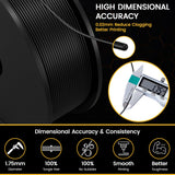 EndlessFilament PLA Filament Black 250g(0.55lbs) 3D Printer Filament - 1.75mm 3D Printing Filament - Fits Most FDM 3D Printers - Durable 1.75 mm Filamanet with Dimensional Accuracy +/- 0.02 mm ENDLESS FILAMENT