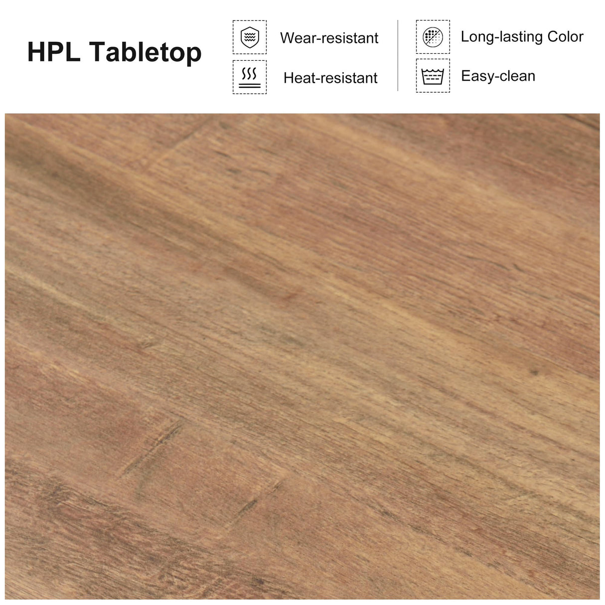 PURPLE LEAF 7 Pieces Dining Set Patio Metal Rectangular Table and Wicker Rattan Chairs for Outside Porch Garden Kitchen Modern Outdoor Furniture Sets PURPLE LEAF