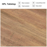 PURPLE LEAF 9 Pieces Dining Set Patio Metal Rectangular Table and Wicker Rattan Chairs for Outside Porch Garden Kitchen Modern Outdoor Furniture Sets PURPLE LEAF