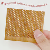 Phinicco 6Pcs 2.75x2.36 Inch Wooden Candle Wicks for DIY Candle Making Craft Wooden Wicks for Candle Making Wood Wick Natural Wood Rectangle Candle Cores for DIY Candles, phi371 Phinicco