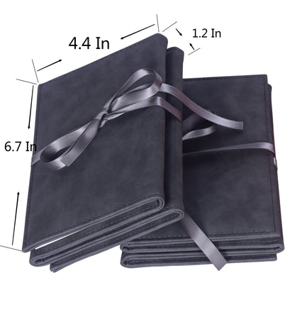 2 Pieces Sublimation Blanks Photo Album Blanks Leather(Blank size:4in x 6in) Color PU Leather Diy Craft (grey)