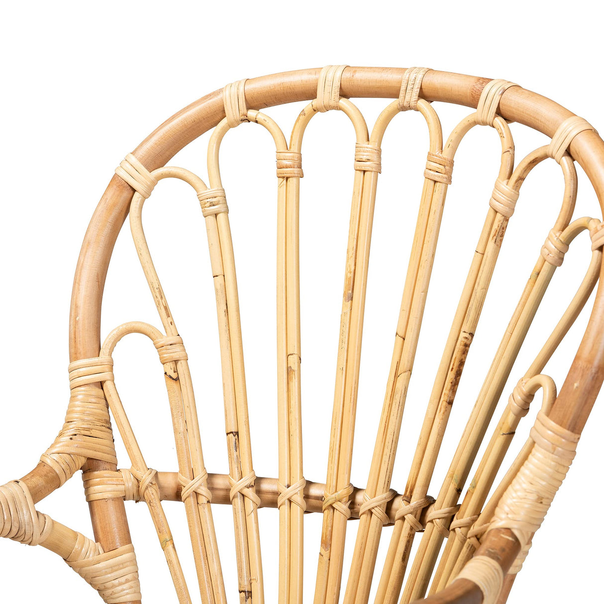 bali & pari Sheraton Modern and Contemporary Light Honey Rattan Dining Chair bali & pari