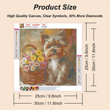 SJUTOUCI Diamond Art Painting Kits for Adults, Dog Diamond Art Kits for Beginners, 5D DIY Full Drill Gem Craft for Home Decor Gift 11.8x11.8inch, Animal SJUTOUCI