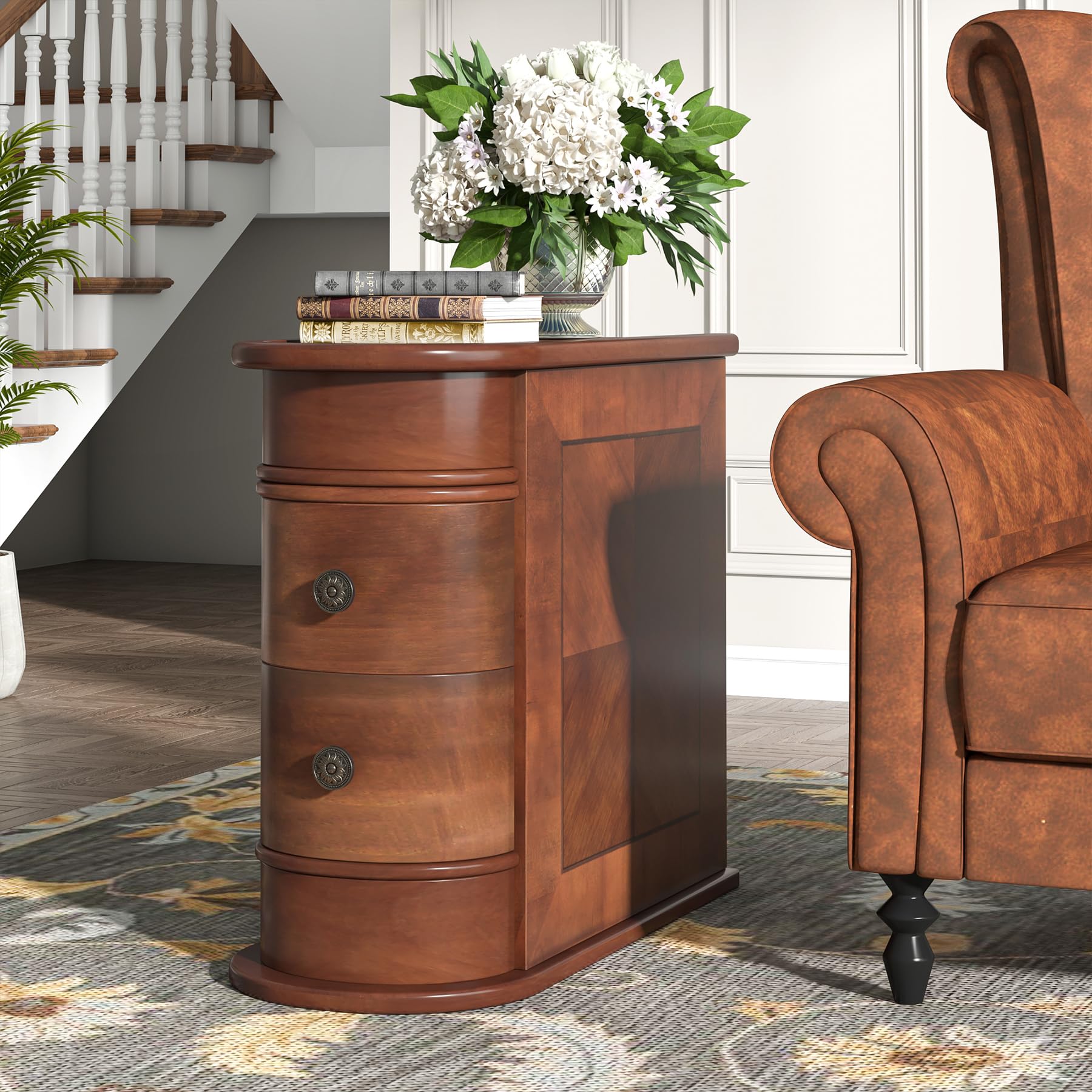 Tribesigns Wood End Table Set of 2 - Thumbnail 4