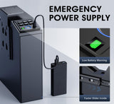 Gun safe, Biometric Slider safe for handgun, 4 Ways Unlock with Fingerprint, Key Access, PIN Code, Mounted Nightstand Pistol Safe and Gun Lock Box for Car, Truck, Desk, Bedside, Wall ORARAER