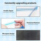 XZN 10 Pcs Filament Storage Bags Vacuum Sealed Kit with Electric Pump, 12.8"x14.8", 2Pcs Sealing Clip, 0.26mm Thick, Moisture/Dust Proof, Fit Most 0.25/0.5/1KG 3D Printer Filament XZN