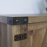 Walker Edison Tallulah Rustic 2 Door TV Stand for TVs up to 58 Inches, 52 Inch, Barnwood Walker Edison