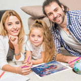 DPHERO Fantasy Wolves Diamond Painting Kits for Beginners Adults,5D DIY Moon Diamond Art Kits,Round Full Drill Dreamland Gem Art Crafts Kits, DIY Painting by Numbers for Home Wall Decor 12x16 inch DPHERO