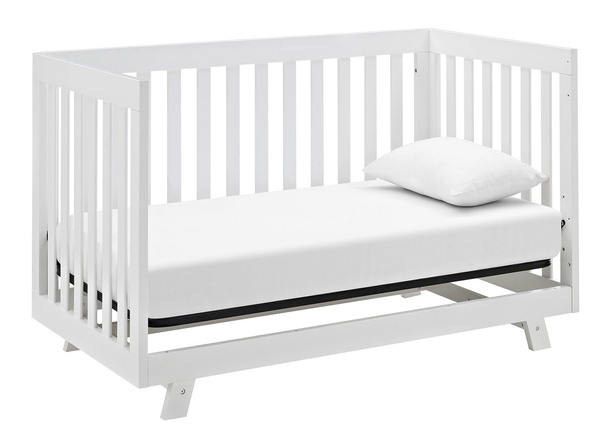 Storkcraft Beckett Convertible Crib (White) – Converts from Baby Crib to Toddler Bed and Daybed, Fits Standard Full-Size Crib Mattress, Adjustable Mattress Support Base Storkcraft