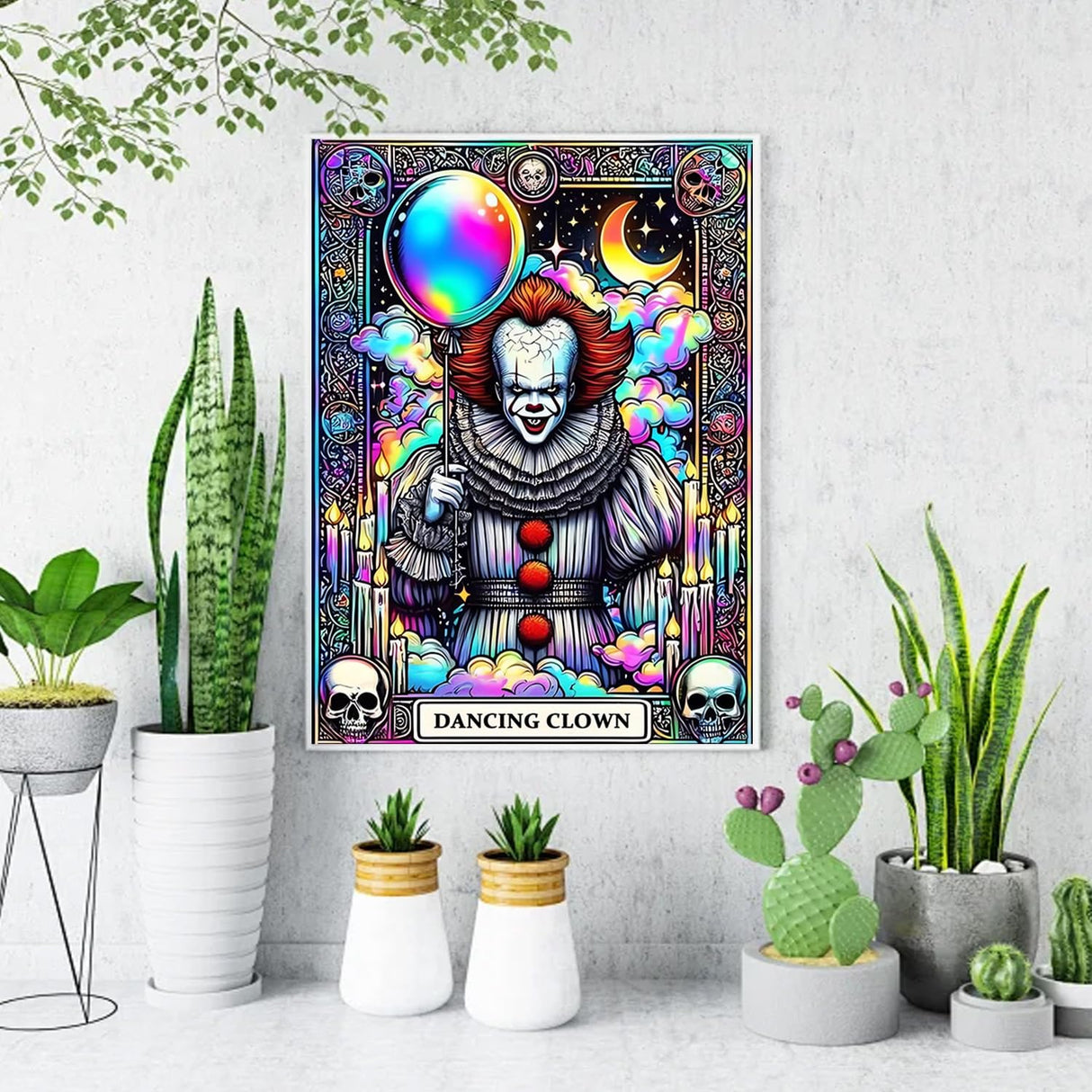 LILEIDECO Diamond Painting Kits for Adults DIY 5D Diamond Art Painting Kits with Round Diamonds Full Drill Horror Movie Gem Art Painting Kit for Home Wall Decor Gifts12x16inch LILEIDECO