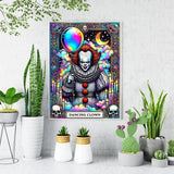 LILEIDECO Diamond Painting Kits for Adults DIY 5D Diamond Art Painting Kits with Round Diamonds Full Drill Horror Movie Gem Art Painting Kit for Home Wall Decor Gifts12x16inch LILEIDECO