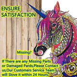 Wooden Jigsaw Puzzle for Adults,Unique Unicorn Animals Shaped Magic Jigsaw Puzzle Pieces Best Gift for Adults,Can be Used as a Cool Mouse Pad,157pcs,(11×7.5 inches) Large… TYRNDINNO