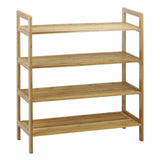 Oceanstar 4-Tier Bamboo, Natural Shoe Rack, Medium Oceanstar