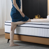 SUAYEA Full Mattress, 10 Inch Full Size Mattress in a Box, Medium Firm with Pocket Spring and Soft Foam, Motion Isolation, Strong Edge Support SUAYEA