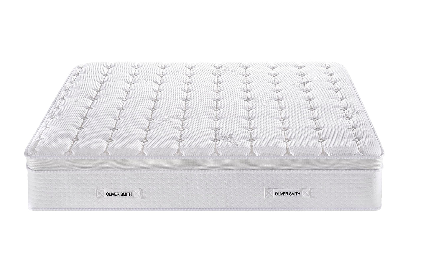 Oliver & Smith California King Mattress- 14 Inch Hybrid Cal King Mattress- Pocketed Coil Spring & High Density Comfort Cold Foam - Eco-Friendly, Breathable Mattress Cal King Size- Firm Mattress