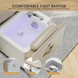 Artist hand Pedicure Spa Chair, Massage Chair, with Smart Foot Bathtub, Hand Wash, Salon Chairs for Manicure, Foot Bath (Grey) Artist hand