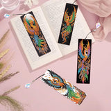 4 Pack Diamond Painting Bookmark Kits of Phoenix, Special Shaped Diamond Art Bookmarks with Pendant, DIY Handmade Crafts Home Office Supplies Reading Bookmark, Perfect Gift for Book Lovers Focart