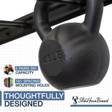 StoreYourBoard Ski Wall Storage Rack – Ski Rack Wall Mount Holds 8 Pairs, Heavy-Duty Steel Ski Holders for Wall, Space-Saving Ski Rack for Garage & Home, Holds Up to 200 lbs StoreYourBoard